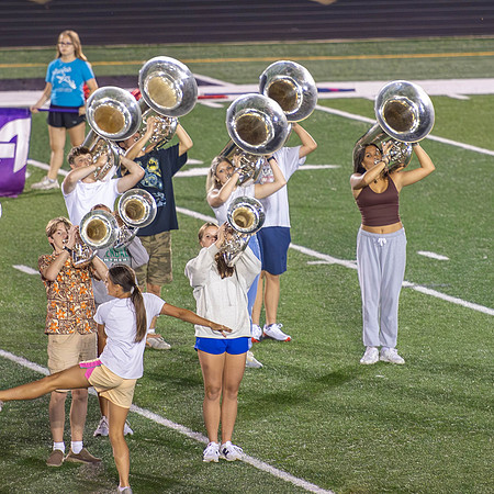 This image of the Greendale Marching Band is from their rehearsal on September 3, 2024. #GreendaleMarchingBand2024 #T2 #BandsOfAmerica2024 #BOA20242024