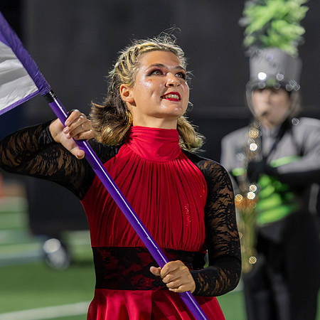 This image of the Greendale Marching Band is from their performance at the Chicagoland Marching Band Festival on September 14, 2024. #GreendaleMarchingBand2024 #T2 #BandsOfAmerica2024 #BOA20242024