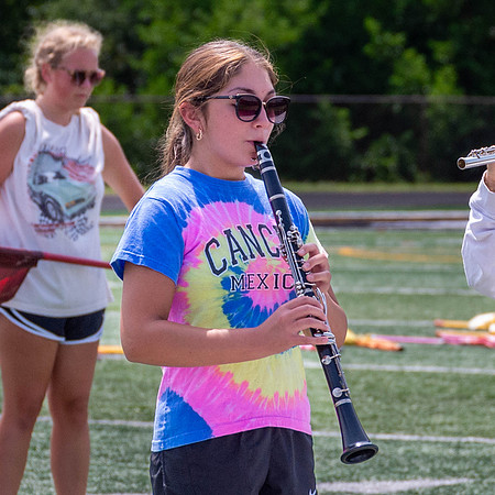 This image of the Greendale Marching Band is from their rehearsal on August 8, 2024. #GreendaleMarchingBand2024 #T2 #BandsOfAmerica2024 #BOA20242024
