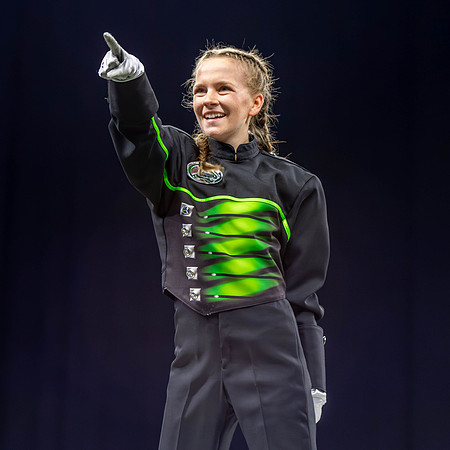 This image of the Greendale Marching Band is from their performance at the BOA Grand Nationals Championships on November 15, 2024. #GreendaleMarchingBand2024 #T2 #BandsOfAmerica2024 #BOA20242024
