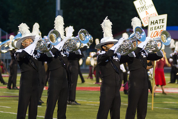 the @CrossmenDCI #DrumsOnParade show This image of June 29, 2013. drum and bugle corps2013 is from their performance on2013