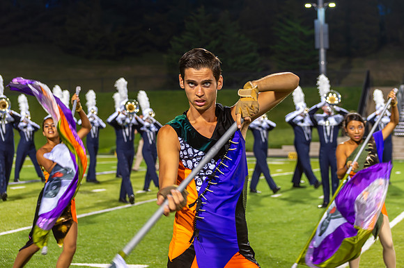 the @BlueStarsdbc #WhitewaterClassic This image of July 5, 2013. drum and bugle corps2013 is from their performance on2013