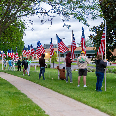 This image of the Greendale Marching Band is from the Flags Over Southway fundraiser on May 27, 2024. #GreendaleMarchingBand2024 #FlagsOverSouthway2024