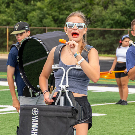 This image of the Greendale Marching Band is from their rehearsal on July 17, 2024. #GreendaleMarchingBand2024 #T2 #BandsOfAmerica2024 #BOA20242024