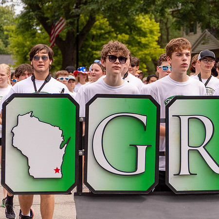 This image of the Greendale Marching Band is from their parade performance on July 4, 2024. #GreendaleMarchingBand2024 #T2 #BandsOfAmerica2024 #BOA20242024