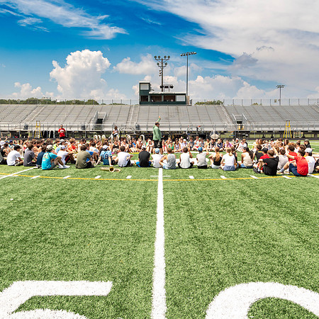 This image of the Greendale Marching Band is from their rehearsal on July 10, 2024. #GreendaleMarchingBand2024 #T2 #BandsOfAmerica2024 #BOA20242024