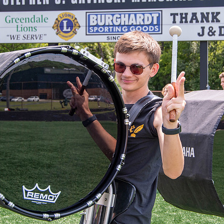 This image of the Greendale Marching Band is from their rehearsal on July 10, 2024. #GreendaleMarchingBand2024 #T2 #BandsOfAmerica2024 #BOA20242024