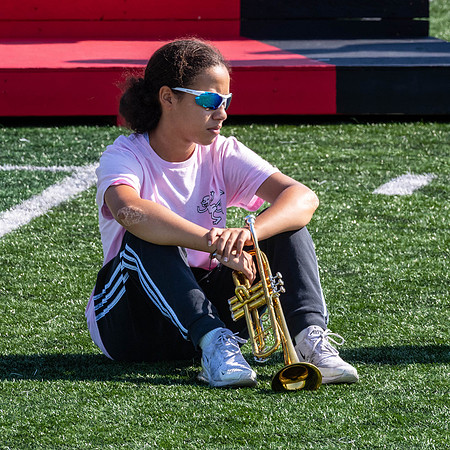 This image of the Greendale Marching Band is from their rehearsal on October 5, 2024. #GreendaleMarchingBand2024 #T2 #BandsOfAmerica2024 #BOA20242024